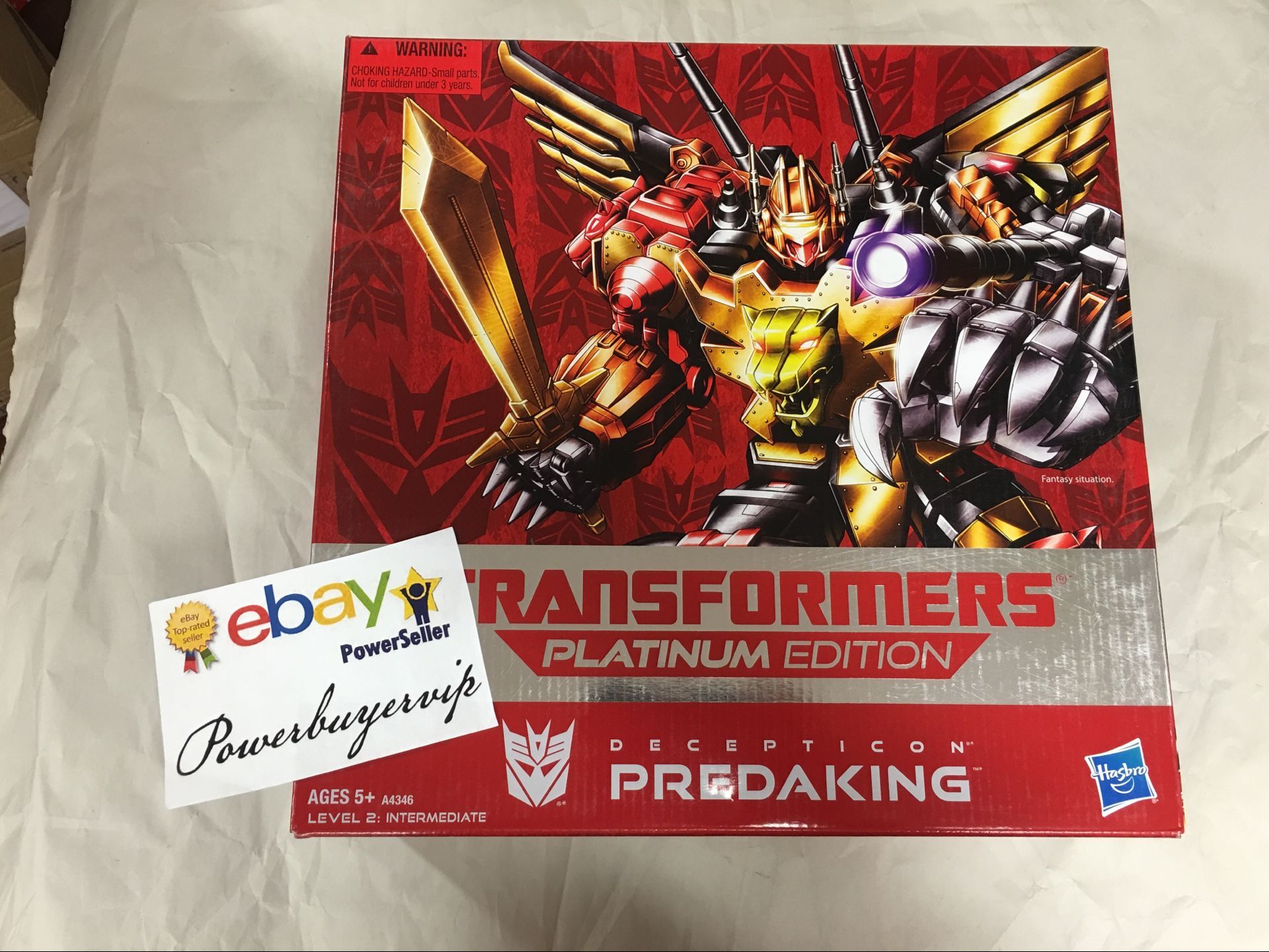 NEW Hasbro Transformers Platinum Edition DECEPTICON Predaking Action Figure